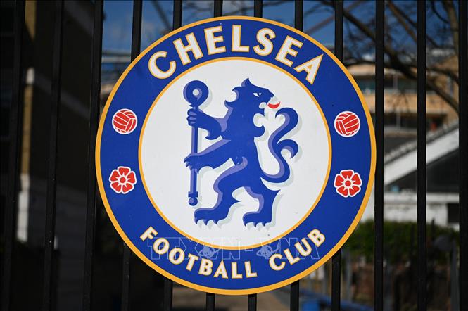 Trong ảnh: Biểu tượng của CLB Chelsea . Ảnh: AFP/TTXVN