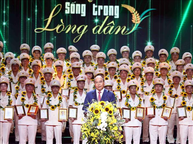 Chủ tịch nước Nguyễn Xuân Phúc phát biểu. Ảnh: Phạm Kiên - TTXVN