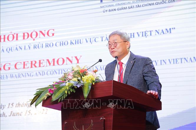 Country Director of KOICA in Vietnam Cho Han-deog speaks at the project’s launching ceremony. VNA Photo: Thanh Vân