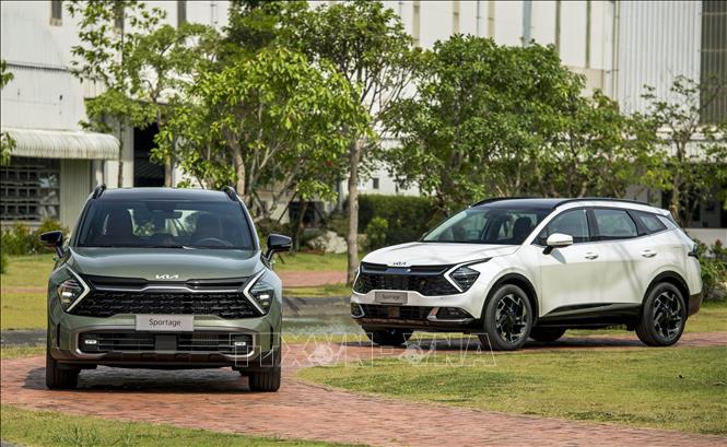 Trong ảnh: Thaco Auto chính thức xuất xưởng mẫu xe Kia Sportage thế hệ hoàn toàn mới. Ảnh: TTXVN phát