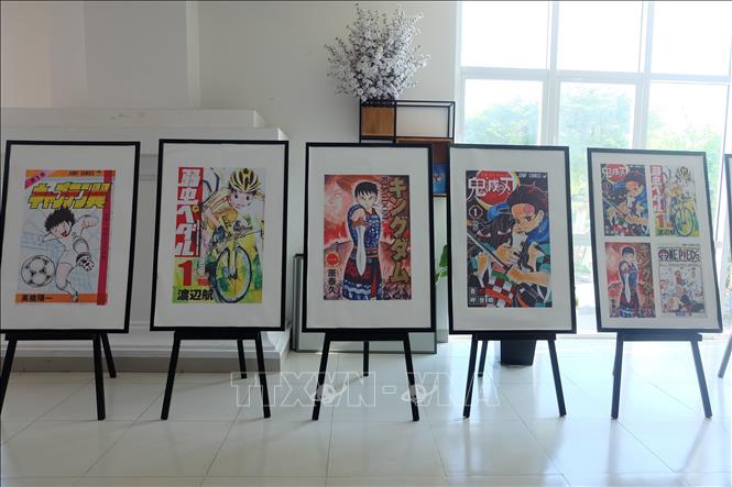 Japanese arts works are on display at the festival. VNA Photo: Văn Dũng