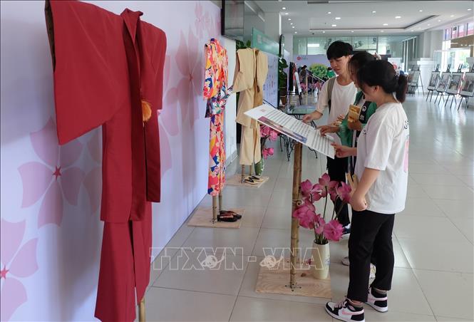 The festival attracts young visitors. VNA Photo: Văn Dũng