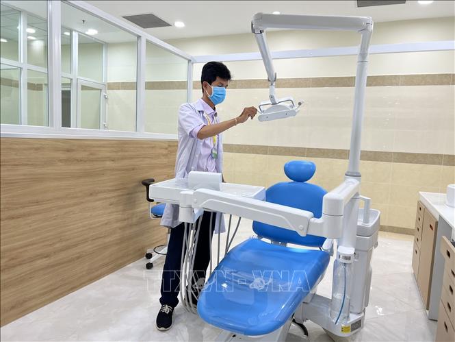 Bệnh viện được xây dựng và đầu tư trang thiết bị y tế hiện đại theo tiêu chuẩn quốc tế. Ảnh: Ánh Tuyết - TTXVN