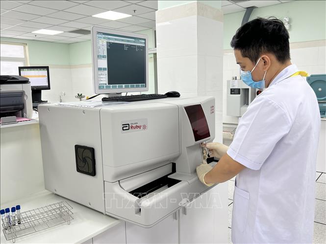 Bệnh viện được xây dựng và đầu tư trang thiết bị y tế hiện đại theo tiêu chuẩn quốc tế. Ảnh: Ánh Tuyết - TTXVN