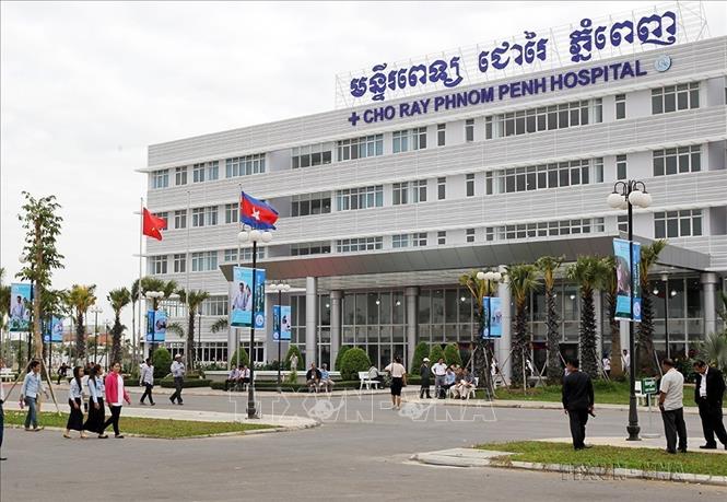 Bệnh viện Chợ Rẫy – Phnom Penh, công trình hợp tác đầu tiên giữa Việt nam và Campuchia trong lĩnh vực y tế, khai trương ngày 13/1/2014. Ảnh: Đức Tám – TTXVN