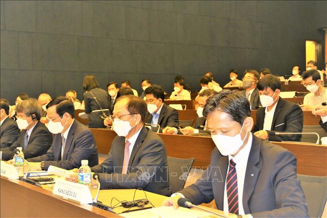 Trong ảnh: Các đại biểu tham dự Hội nghị. Ảnh: Khánh Vân - PV TTXVN tại Hàn Quốc