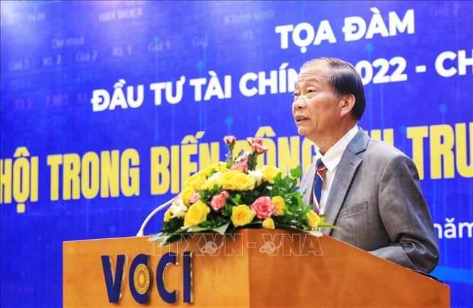 Trong ảnh: Phó Chủ tịch VCCI Hoàng Quang Phòng phát biểu tại buổi tọa đàm. Ảnh: Tuấn Anh - TTXVN
