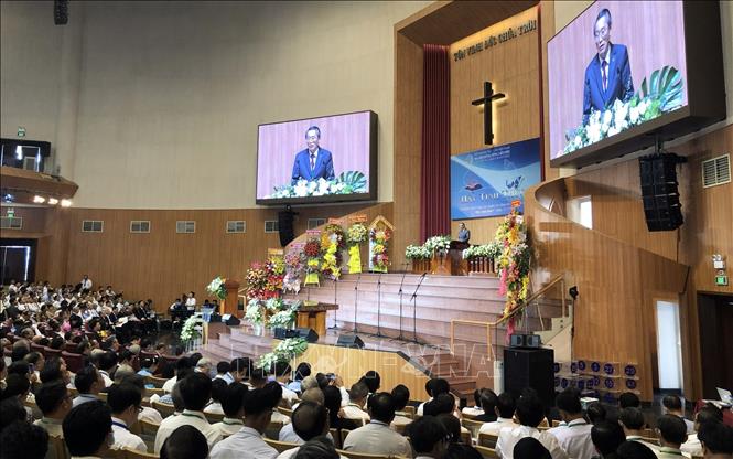 A view of the General Assembly. VNA Photo: Xuân Khu