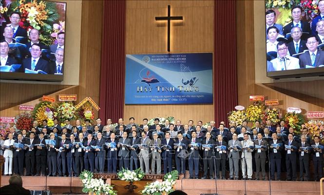 A view of the 48th General Assembly. VNA Photo: Xuân Khu