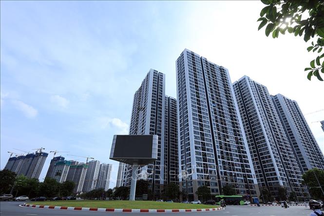 Trong ảnh: Một góc khu đô thị Vinhomes Smart City ở phía Tây thành phố. Ảnh: Tuấn Anh - TTXVN