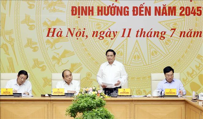 Thủ tướng Phạm Minh Chính phát biểu. Ảnh: Thống Nhất – TTXVN
