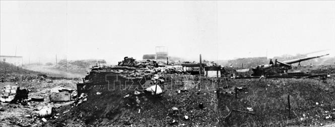 Căn cứ Tân Lâm bị tiêu diệt, ngày 2/4/1972. Ảnh: Đoàn Công Tính - TTXVN phát