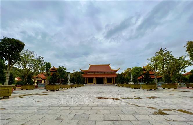Trong ảnh: Khu chánh điện của Thiền viện Trúc Lâm An Giang. Ảnh: Thanh Sang- TTXVN
