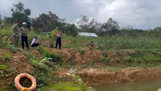 Trong ảnh: Hiện trường vụ đuối nước. Ảnh: TTXVN phát
