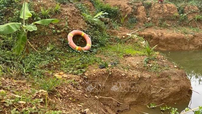 Trong ảnh: Hiện trường vụ đuối nước. Ảnh: TTXVN phát
