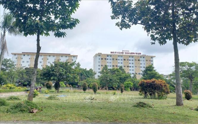 Toàn cảnh khu nhà ở xã hội IDICO (thị trấn Hiệp Phước, huyện Nhơn Trạch). Ảnh: Lê Xuân-TTXVN