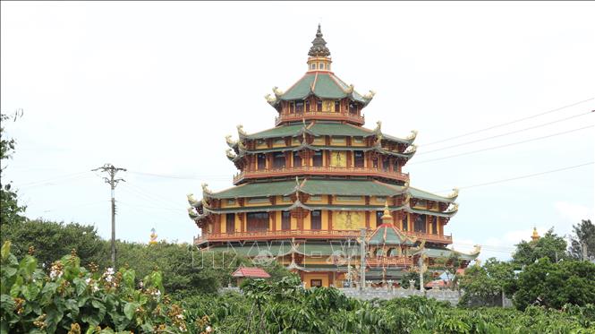 Trong ảnh: Phương Liên tĩnh xá tại làng chùa Phú An. Ảnh: Đặng Tuấn-TTXVN