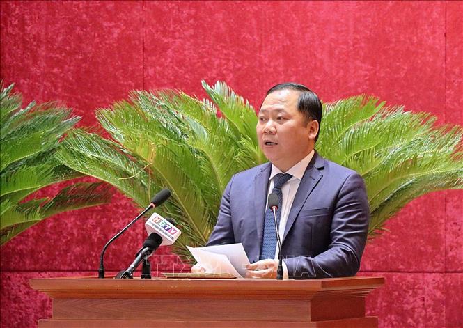 Trong ảnh: Đồng chí Nguyễn Phi Long chỉ định tham gia Ban Chấp hành, Ban Thường vụ và giữ chức Bí thư Tỉnh ủy Hòa Bình, nhiệm kỳ 2020-2025. Ảnh: Thanh Hải - TTXVN