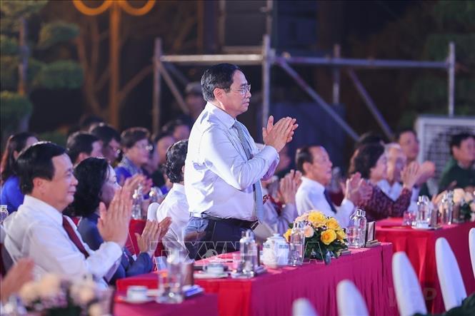 Prime Minister Pham Minh Chinh attends the event in Ho Chi Minh City. VNA Photo