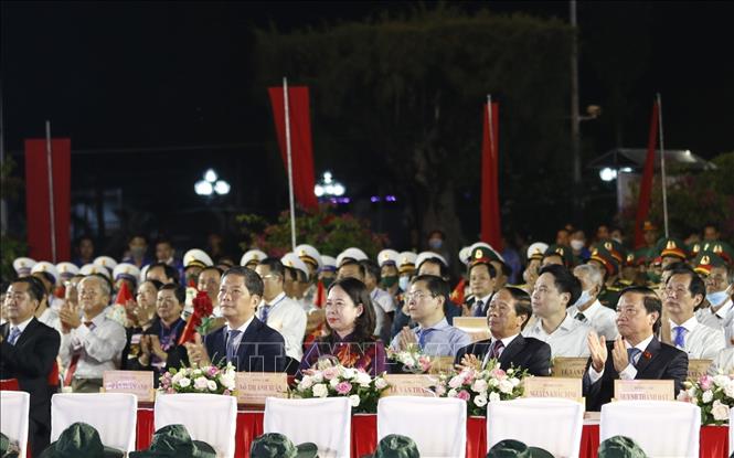 Senior Party and State officials attend the event in An Giang province. VNA Photo