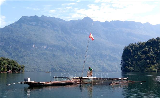 A view of Na Hang lake. VNA Photo: Văn Tý