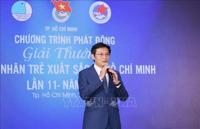 Trong ảnh: Ông Phạm Phú Trường, Chủ tịch YBA thông tin về tiêu chí Giải thưởng 