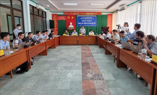 Trong ảnh: Quang cảnh buổi họp báo. Ảnh: Nguyễn Thành – TTXVN
