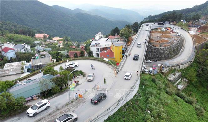 A bird's eye view of the Tam Dao Tourist Site. VNA Photo: Hoàng Hùng 