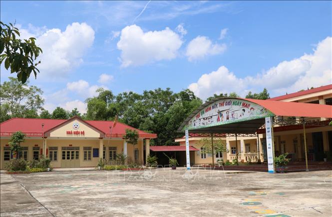 Trong ảnh: Trường mầm non xã Tràng Xá, Võ Nhai mới được đầu tư xây dựng khang trang, sạch đẹp. Ảnh: Hoàng Nguyên - TTXVN