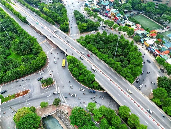 A view of Hoang Quoc Viet road in Cau Giay district of Hanoi. VNA Photo  