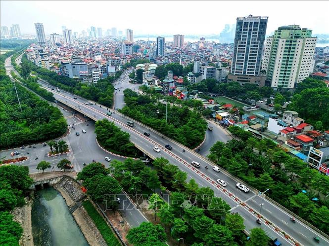 A view of the belt road No. 2 in Hanoi. VNA Photo  