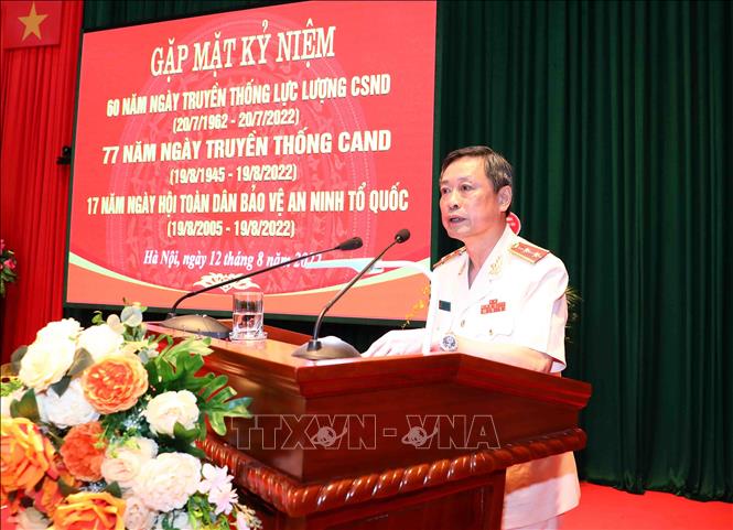 Trung tướng Lê Minh Hùng, Cục trưởng Cục Cảnh sát quản lý trại giam, cơ sở giáo dục bắt buộc, trường giáo dưỡng (Bộ Công an) phát biểu. Ảnh: Phạm Kiên - TTXVN
