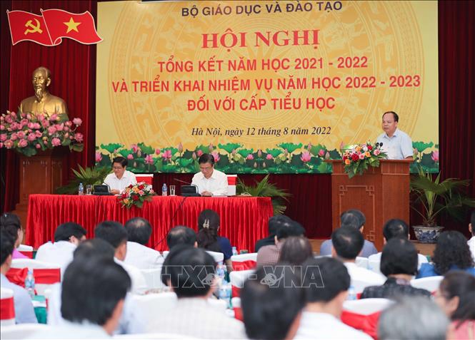 Quang cảnh hội nghị được tổ chức chiều 12/8/2022 tại Hà Nội. Ảnh: Thanh Tùng - TTXVN