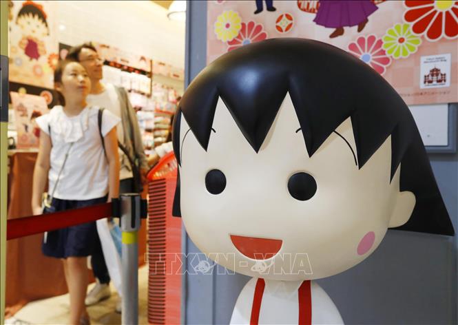 Trong ảnh (tư liệu): Bức tượng Maruko tại một cửa hàng ở Tokyo, Nhật Bản. Ảnh: Kyodo/ TTXVN