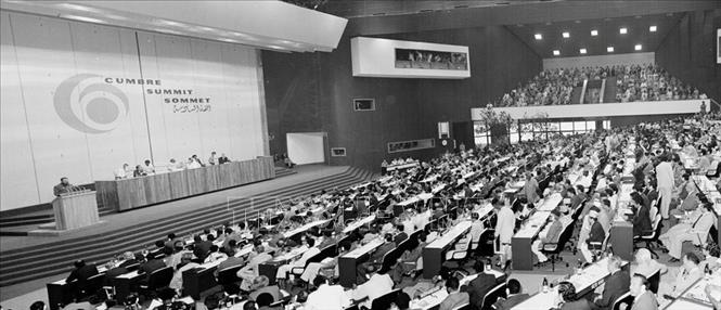 Toàn cảnh phiên họp Hội nghị cấp cao Phong trào Không liên kết lần thứ 6 tại thủ đô La Habana (Cuba), ngày 3/9/1979. Ảnh: Xuân Lâm - TTXVN