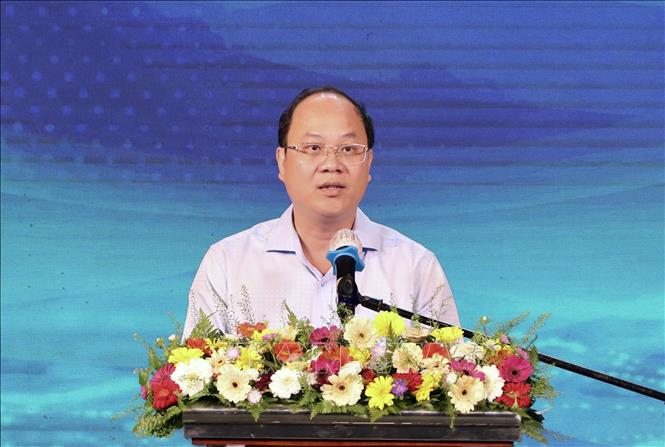 Trong ảnh: Phó Bí thư Thành ủy Thành phố Hồ Chí Minh Nguyễn Hồ Hải phát biểu tại Chương trình kỷ niệm. Ảnh: Hồng Giang - TTXVN
