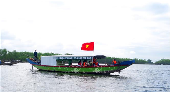 Trong ảnh: Phát triển mô hình du lịch sinh thái trên đầm phá Tam Giang. Ảnh: Tường Vi - TTXVN