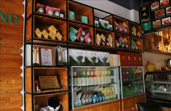 Tea products of the Tam Duong Tea Development and Investment JSC in the northern province of Lai Chau. VNA Photo