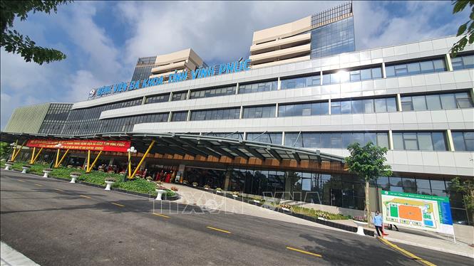 Trong ảnh: Bệnh viện Đa khoa tỉnh Vĩnh Phúc tại thành phố Vĩnh Yên. Ảnh: Nguyễn Trọng Lịch - TTXVN
