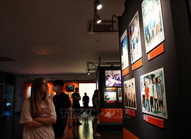 Images of Agent Orange/Dioxin effects in Vietnam on display at the museum. VNA Photo: Hồng Đạt 