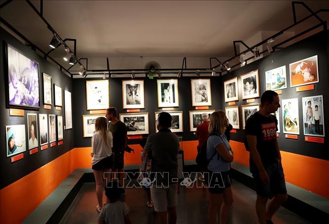 Images of Agent Orange/Dioxin effects in Vietnam on display at the museum. VNA Photo: Hồng Đạt