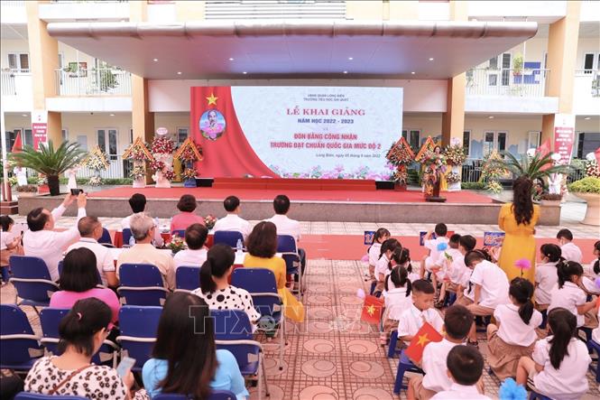 Quang cảnh Lễ khai giảng. Ảnh: Minh Quyết - TTXVN