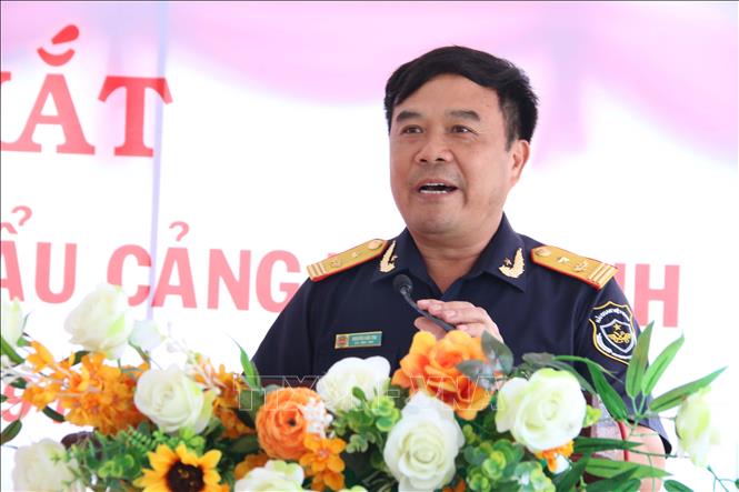 Ông Nguyễn Văn Thọ, Phó Tổng cục trưởng Tổng cục Hải quan phát biểu. Ảnh: Thanh Hòa – TTXVN