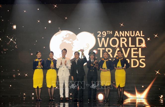 The Vietravel Airlines is accredited as Asia's Leading New Airline. VNA Photo: Mỹ Phương 