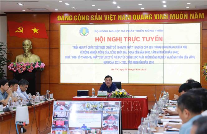 Bộ trưởng Bộ Nông nghiệp và Phát triển nông thôn Lê Minh Hoan chủ trì Hội Nghị. Ảnh: Vũ Sinh – TTXVN