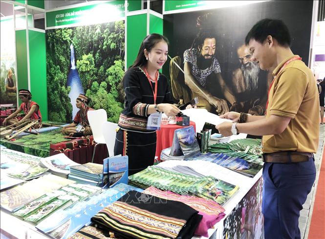 Vietnamese stall at the ITE HCMC 2022. VNA Photo: Mỹ Phương