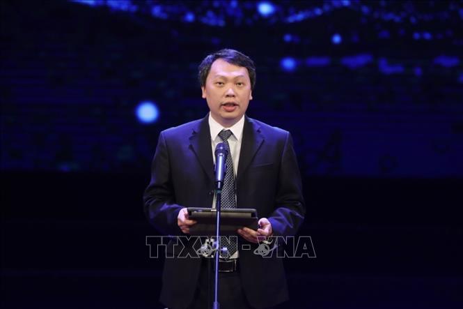 Deputy Minister of the Information and Communications Nguyen Huy Dung speaks at the event. VNA Photo: Minh Quyết