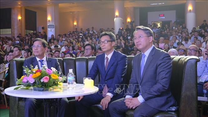 Phó Thủ tướng Vũ Đức Đam tham dự buổi lễ. Ảnh Đặng Tuấn – TTXVN 

