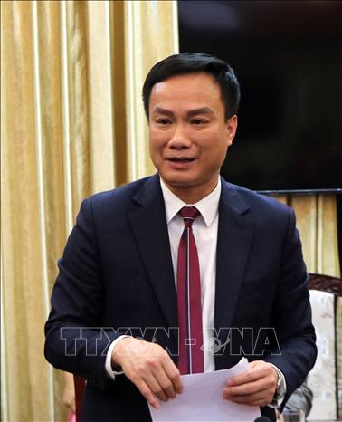 Đồng chí Triệu Thế Hùng, Phó Bí thư Tỉnh ủy, Bí thư Ban Cán sự đảng, Chủ tịch Ủy ban nhân dân tỉnh Hải Dương. Ảnh: TTXVN