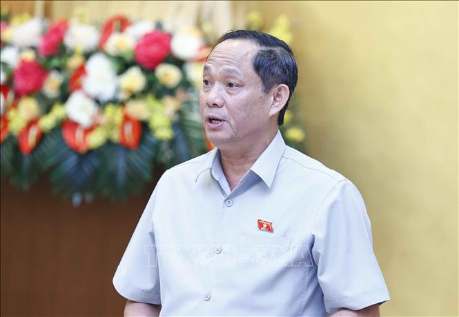 Phó Chủ tịch Quốc hội Trần Quang Phương phát biểu. Ảnh: Doãn Tấn - TTXVN